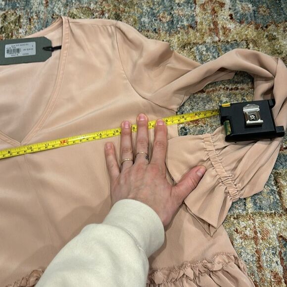 All Saints 'Alia' Satin Long Shirt - Picture 5 of 9